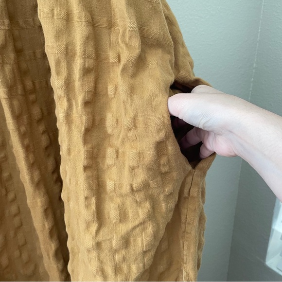 Mara Hoffman Swim Lexi Woven Cotton Midi Dress Trench Tan Brown Size Small - Picture 8 of 14